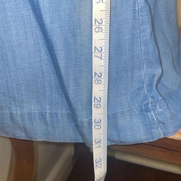 Loft Denim Button Front Dress Size 2P - Picture 6 of 10